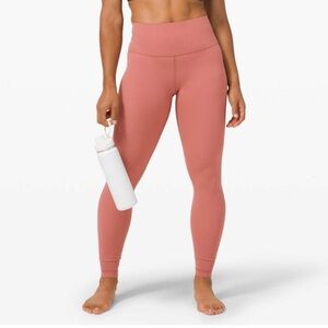 Lululemon Wunder Under High Rise Luxtreme Leggings Briar Rose Pink Size 8